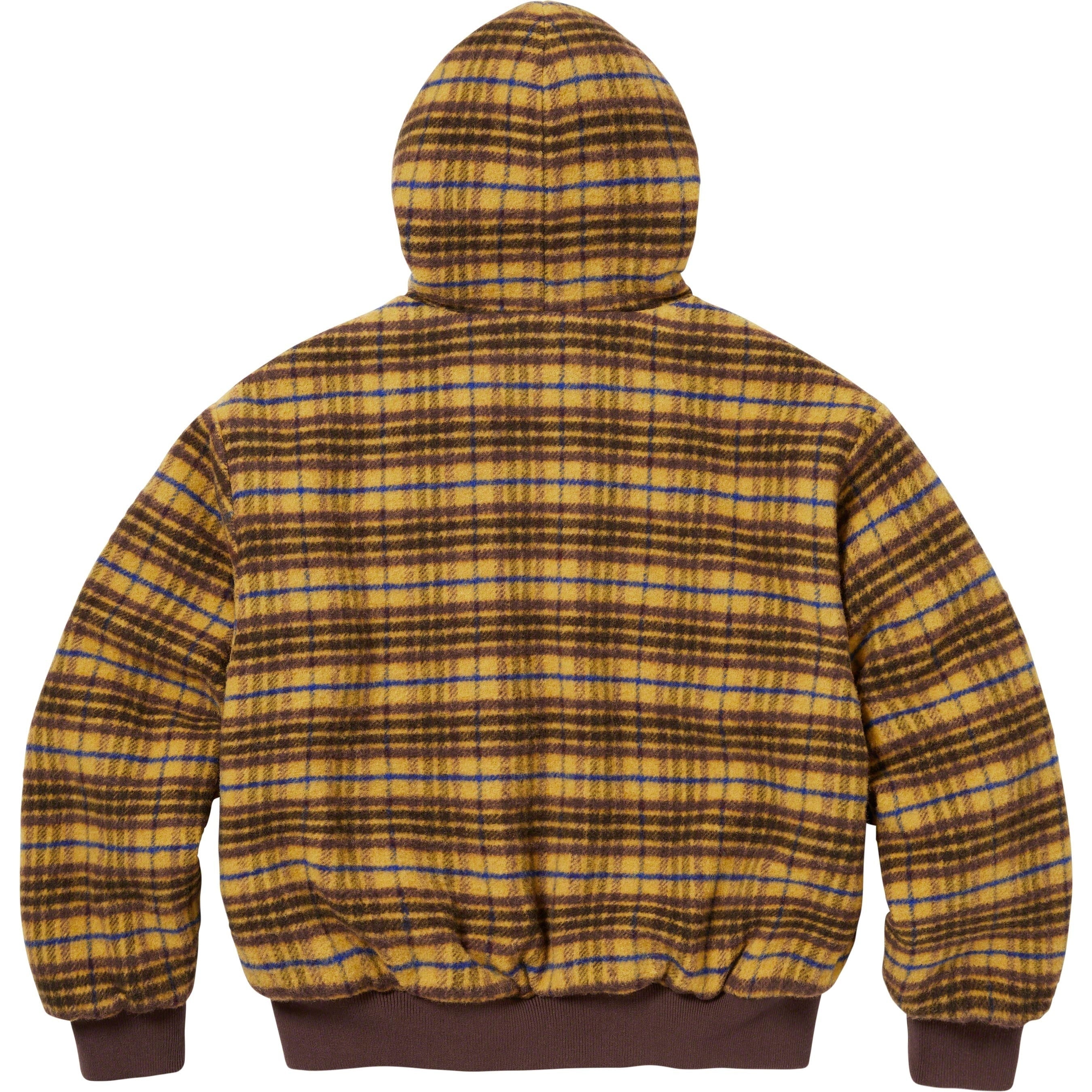 Plaid Wool Hooded Work Jacket view 14